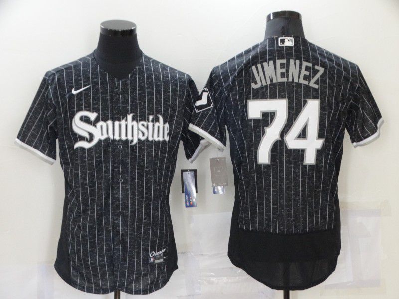 Men Chicago White Sox #74 Jimenez City Edition Black Elite Nike 2021 MLB Jersey